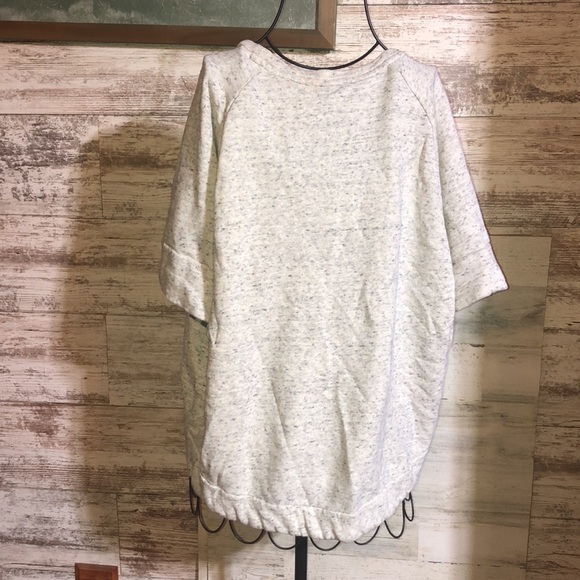 Adidas heathered gray high low crop top sweatshirt XL SWEATSHIRT CREWNECK - Picture 8 of 8